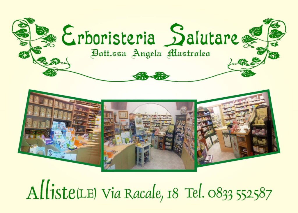 Erboristeria Salutare, via racale 18, 73040 Alliste (LE) Unica Sede